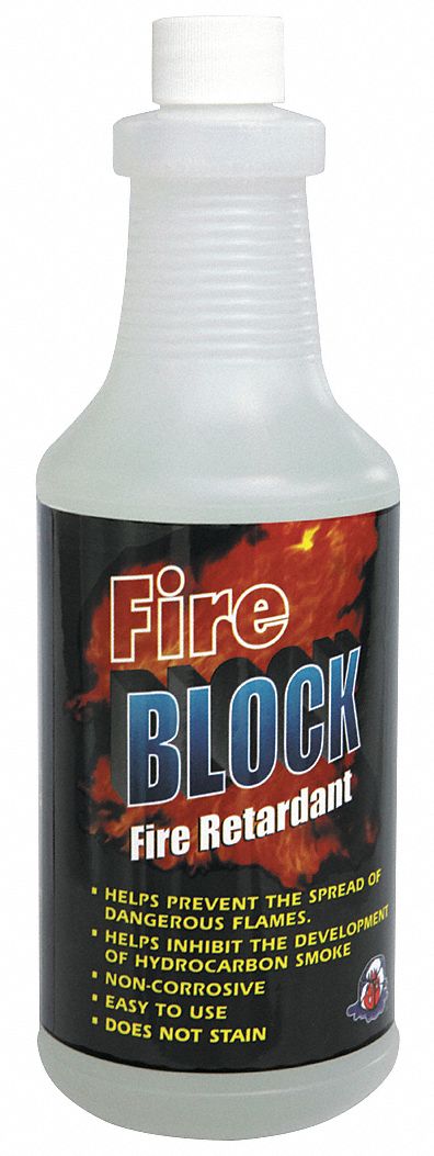 Fire Retardant Spray: 32 oz Size, 25 sq ft Coverage, Spray