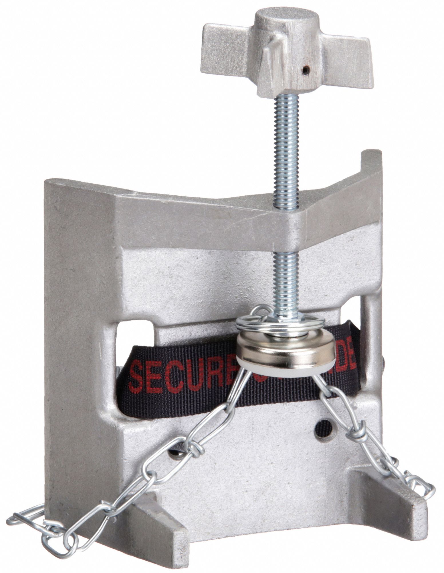 TROEMNER Cast Aluminum Bench Bracket, 4 to 14 in Diameter, 1 Cylinder