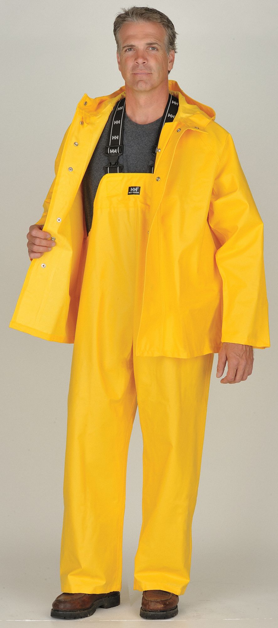 helly hansen yellow raincoat