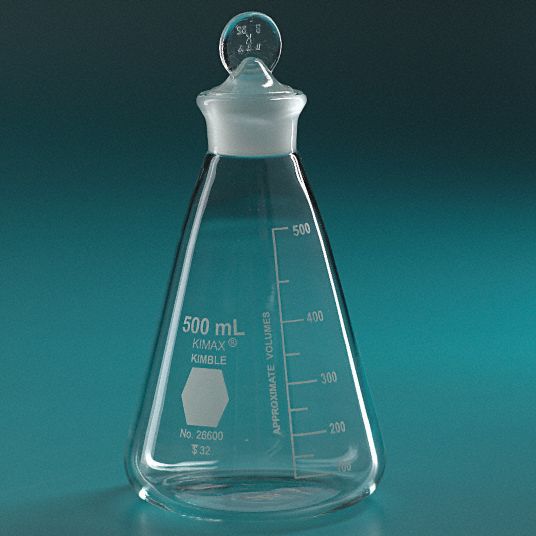 Borosilicate Glass Erlenmeyer Flask, 250mL