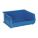 HANG AND STACK BIN, 16½ IN X 14¾ IN X 7 IN, BLUE, LABEL HOLDERS