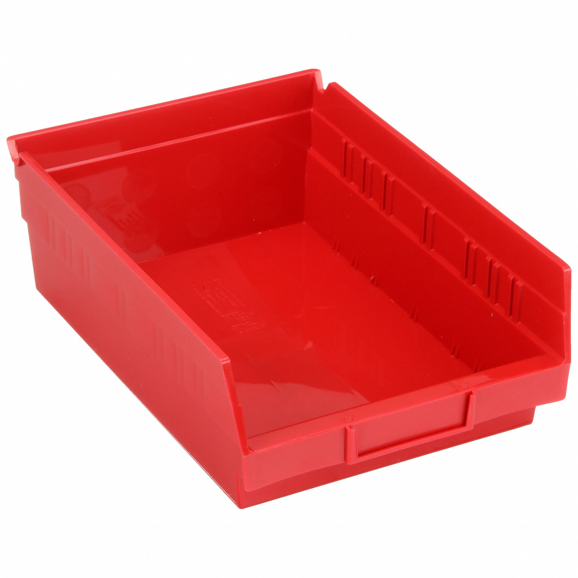 SHELF BIN,11-5/8L X 8-3/8W,RED