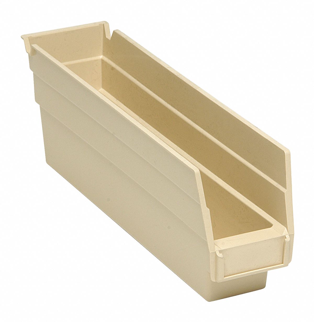 QUANTUM STORAGE SYSTEMS QSB100IV Shelf Bin,Ivory,Polypropylene,4 in 8C966