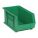 HANG AND STACK BIN, 8¼ IN X 14¾ IN X 7 IN, GREEN, LABEL HOLDERS