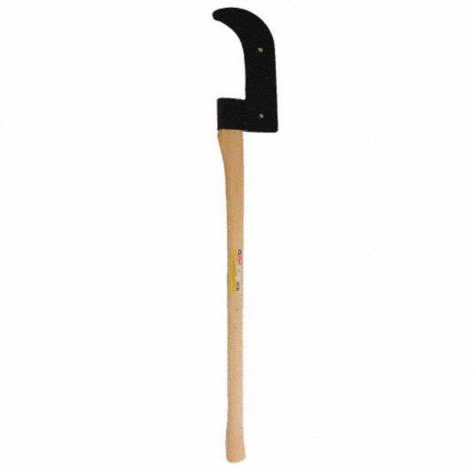 High quality bush hook with axe handle, sharped ditch bank blade with  wooden axe handle