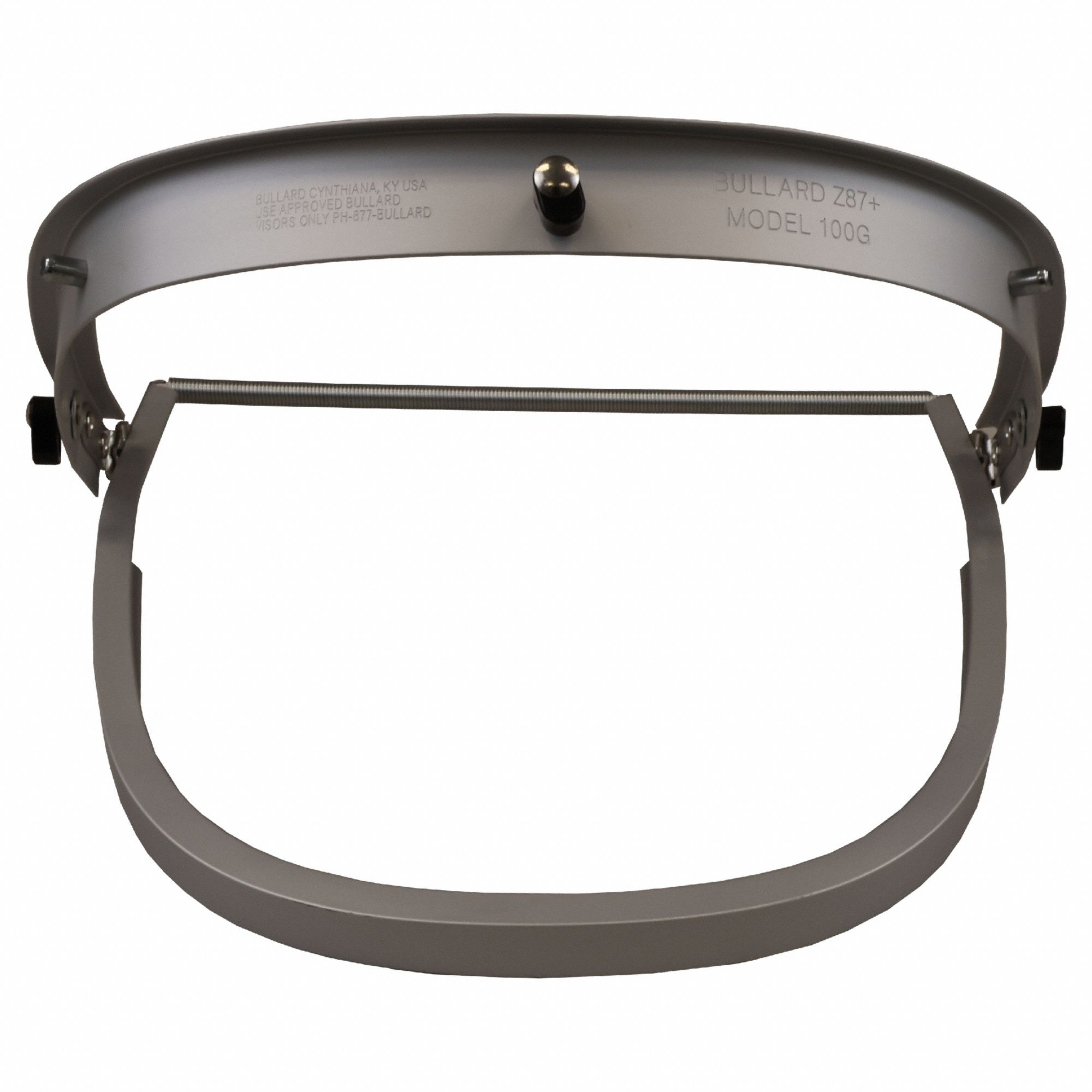 Face Shield Bracket: Band Attachment Type, Aluminum, Silver