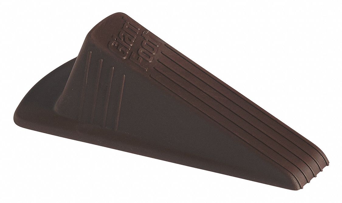 Door Wedge Xl Thermo Plastic Elastomer Santoprene Brown 6 3 4 Length 2 Height 3 1 2 Width