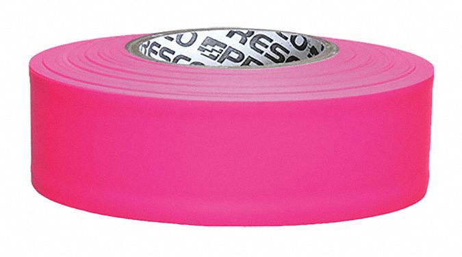 FLAGGING TAPE,VINYL,1 3/16 IN ROLL W