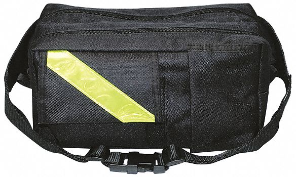 Fanny Pack: 10 in L x 5 in W x 6 in H, Cordura Nylon, Black, 0-10 in/21-30 in, 0-10 in/30+ in