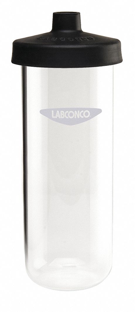 Vacuum Flask: Borosilicate Glass, 1.2 L Capacity - mL, 40 fl oz Capacity - oz, Includes Closure, A