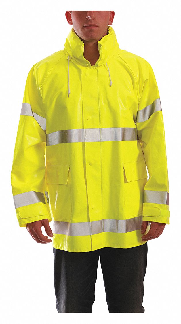 impermeable amarillo hombre