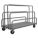 MULTIHEIGHT VERTICAL PANEL TRUCK WITH ADJUSTABLE RAILS, 2,000 LB LOAD CAPACITY, GREY