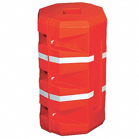 DIXIE POLY DRUM, Square, 42 in Overall Ht, Column Protector - 8CHG4|CP ...