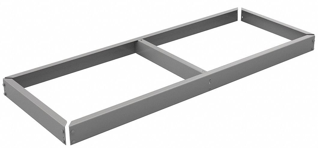 Shelf: 48 in   x 18 in, 2, 250 lb Load Capacity, Gray, Shelf