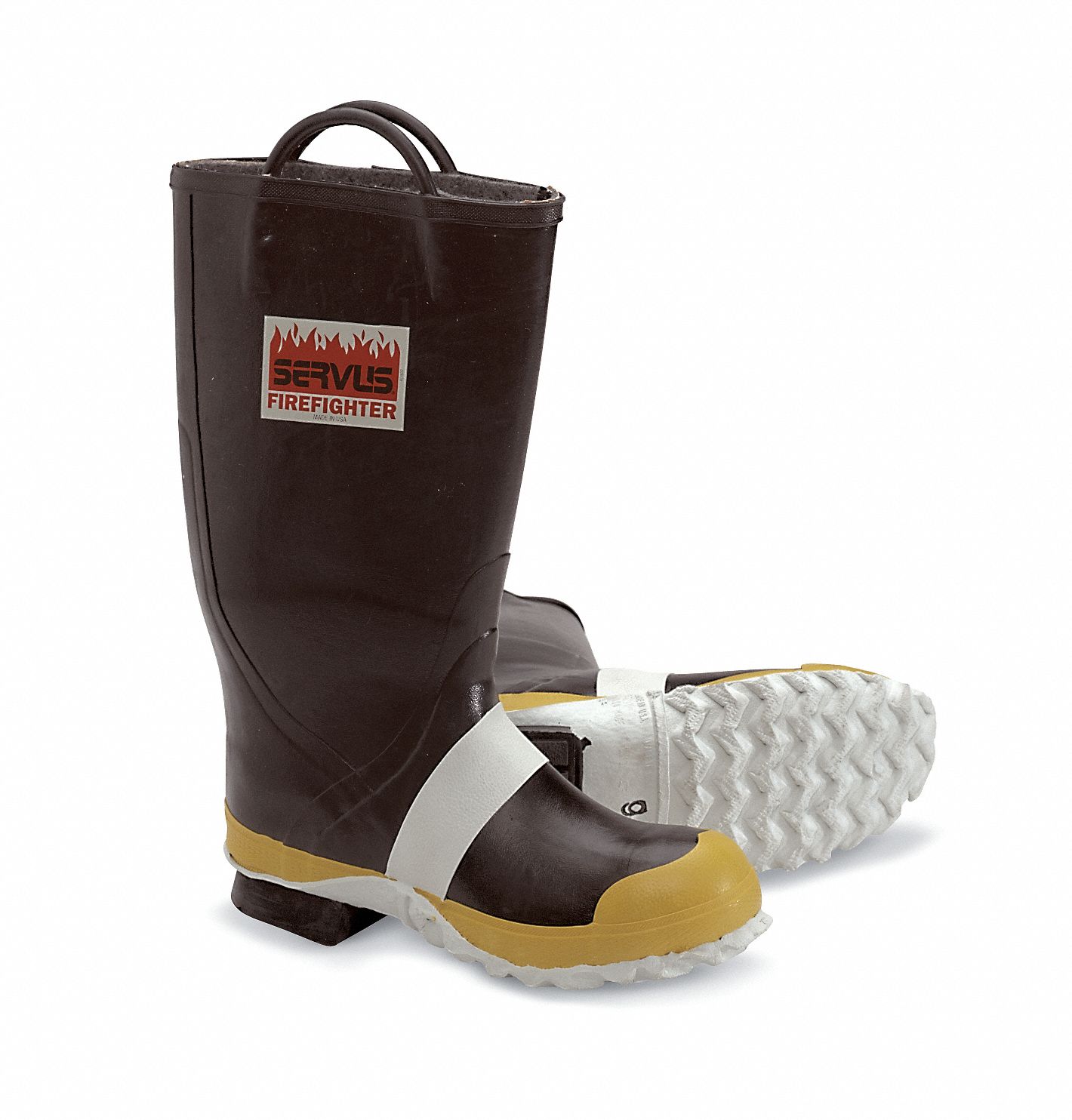 Men's Insulated Firefighting Boots, Size 10, Footwear Width M