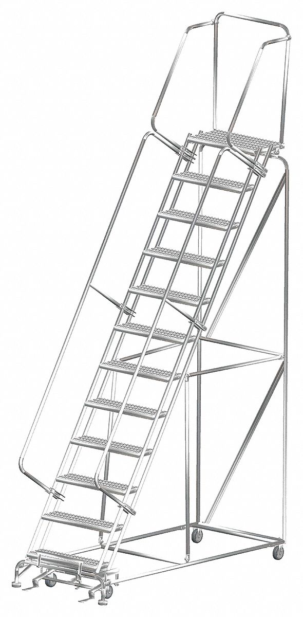 Lockstep Roll Ladder, T304 Steel, 120 in.H