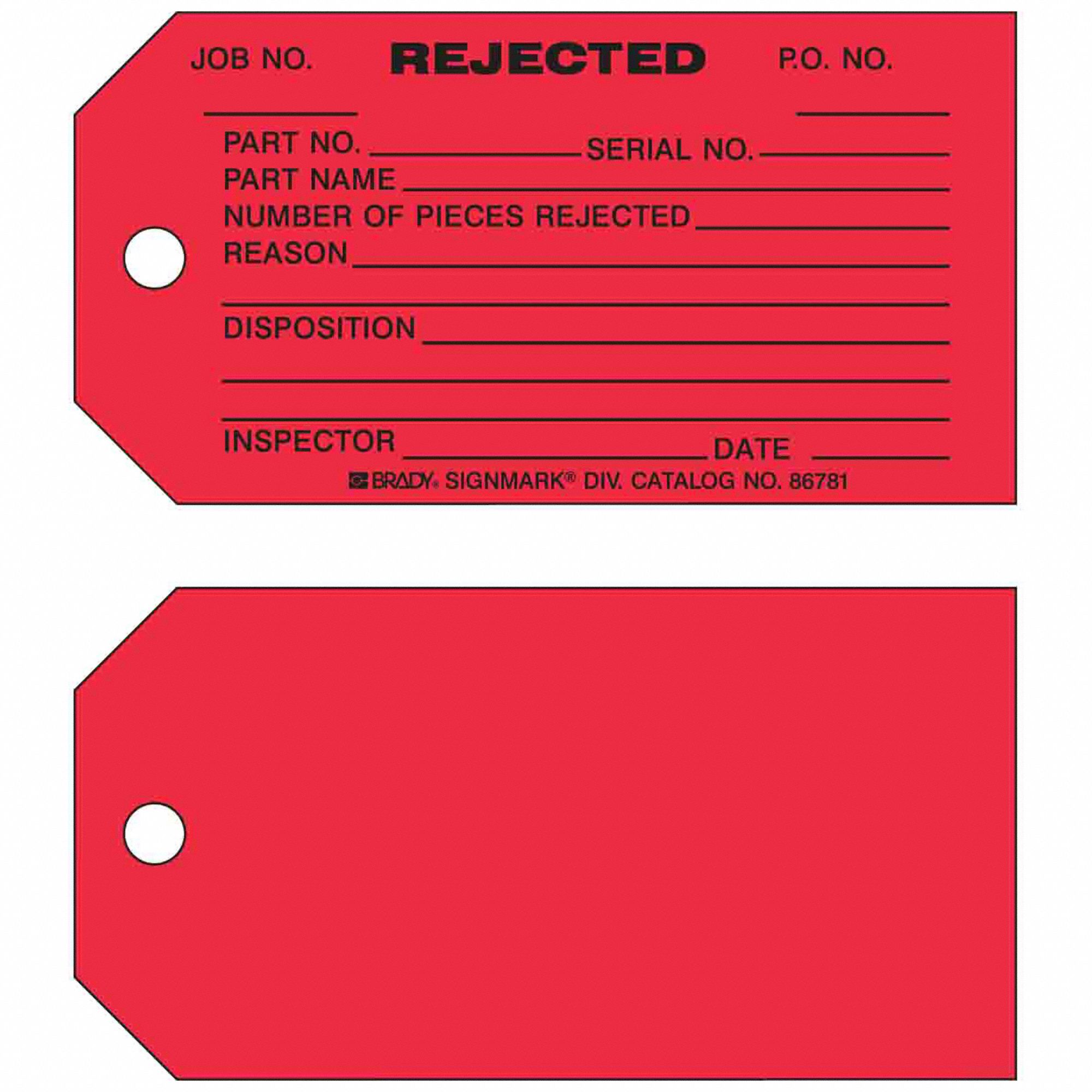 Inspection, 3 in Wd, Tag 8CLC586781 Grainger