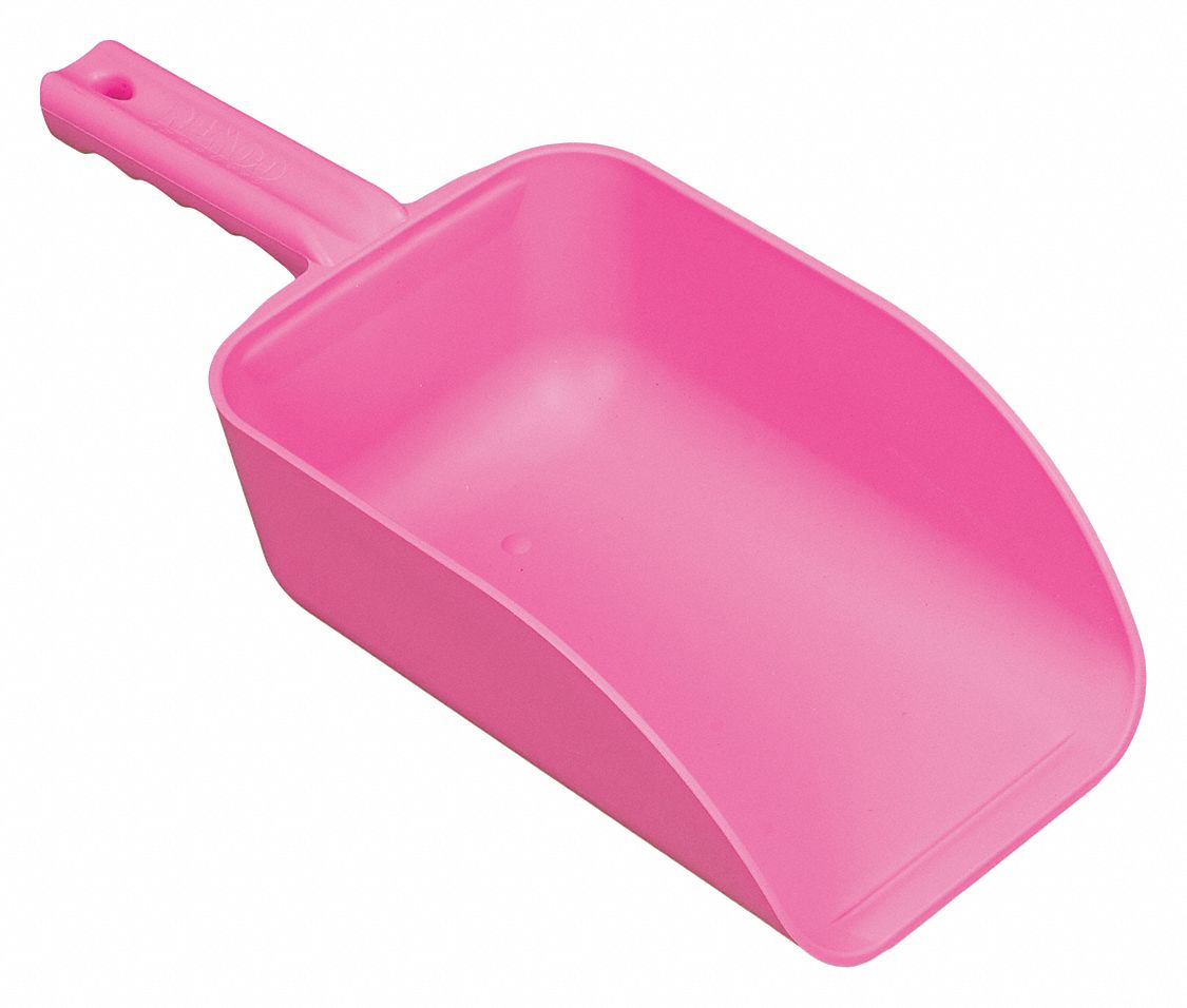 8CLH6 - E0612 Large Hand Scoop 6-1/2 in W Pink