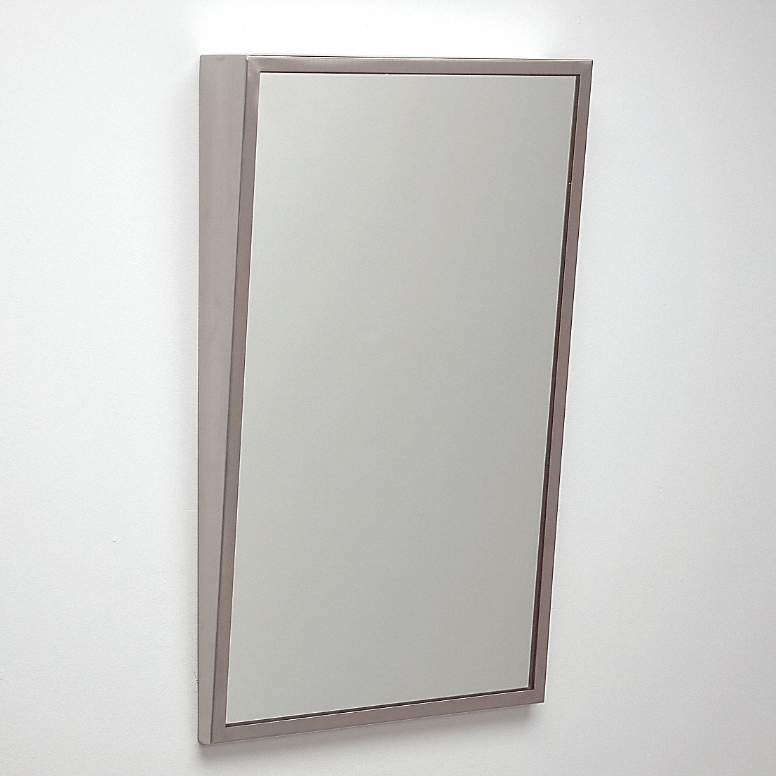 FRAMED MIRROR: RECTANGULAR, 30 IN X 16 IN X 4 IN, WALL, GLASS, SHATTER RESISTANT, WITH FRAME