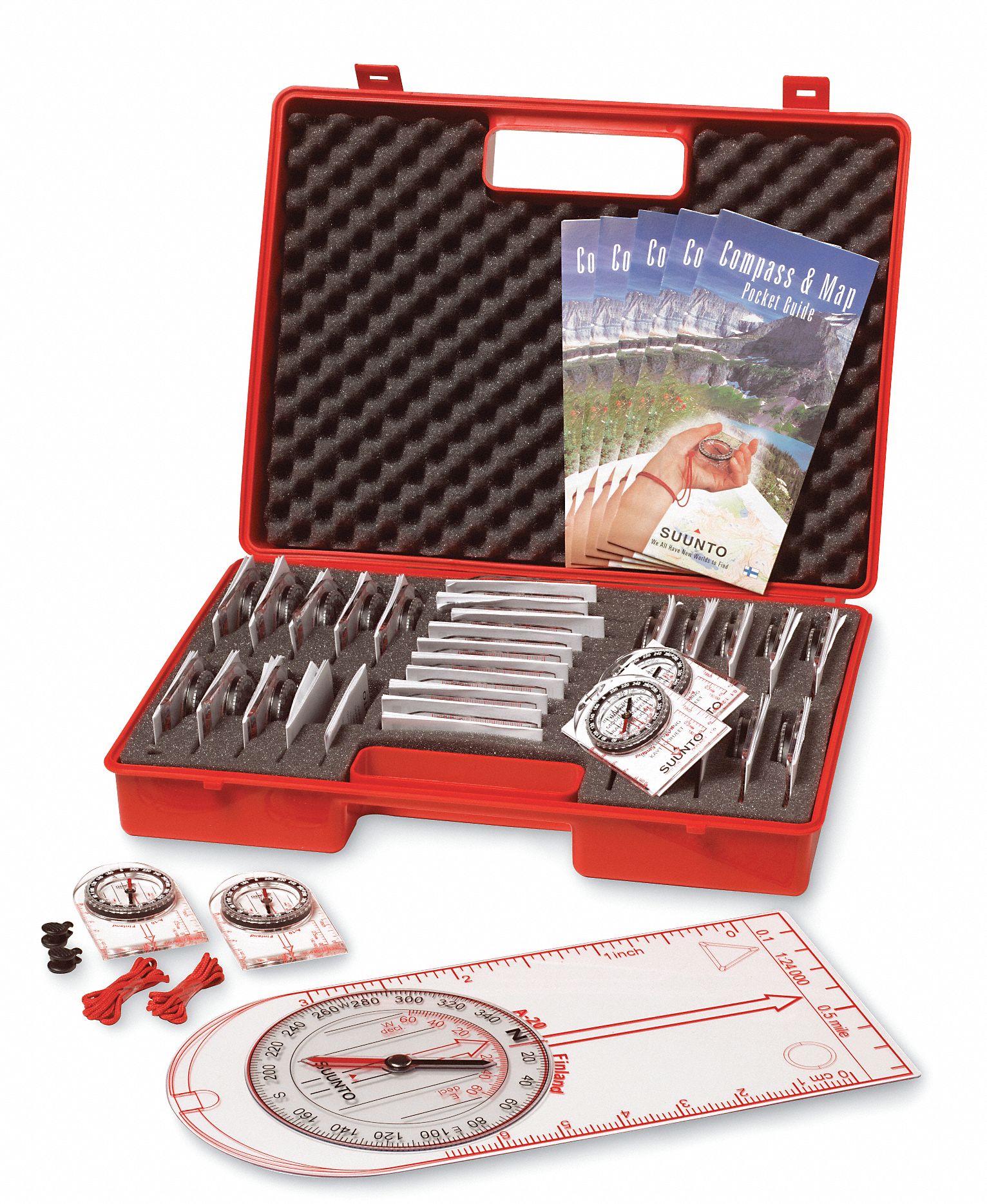 Instructional Compass Kit: 15 1/2 in Overall Lg, 3 3/4 in Overall Wd