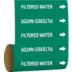 Filtered Water Adhesive Pipe Markers on a Roll