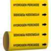 Hydrogen Peroxide Adhesive Pipe Markers on a Roll