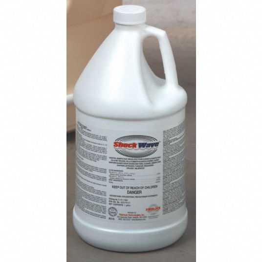 FIBERLOCK TECHNOLOGIES, Jug, 1 gal Container Size, Disinfectant ...