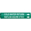 Cold Water Return Snap-On Pipe Markers