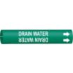 Drain Water Snap-On Pipe Markers