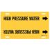 High Pressure Water Strap-On Pipe Markers