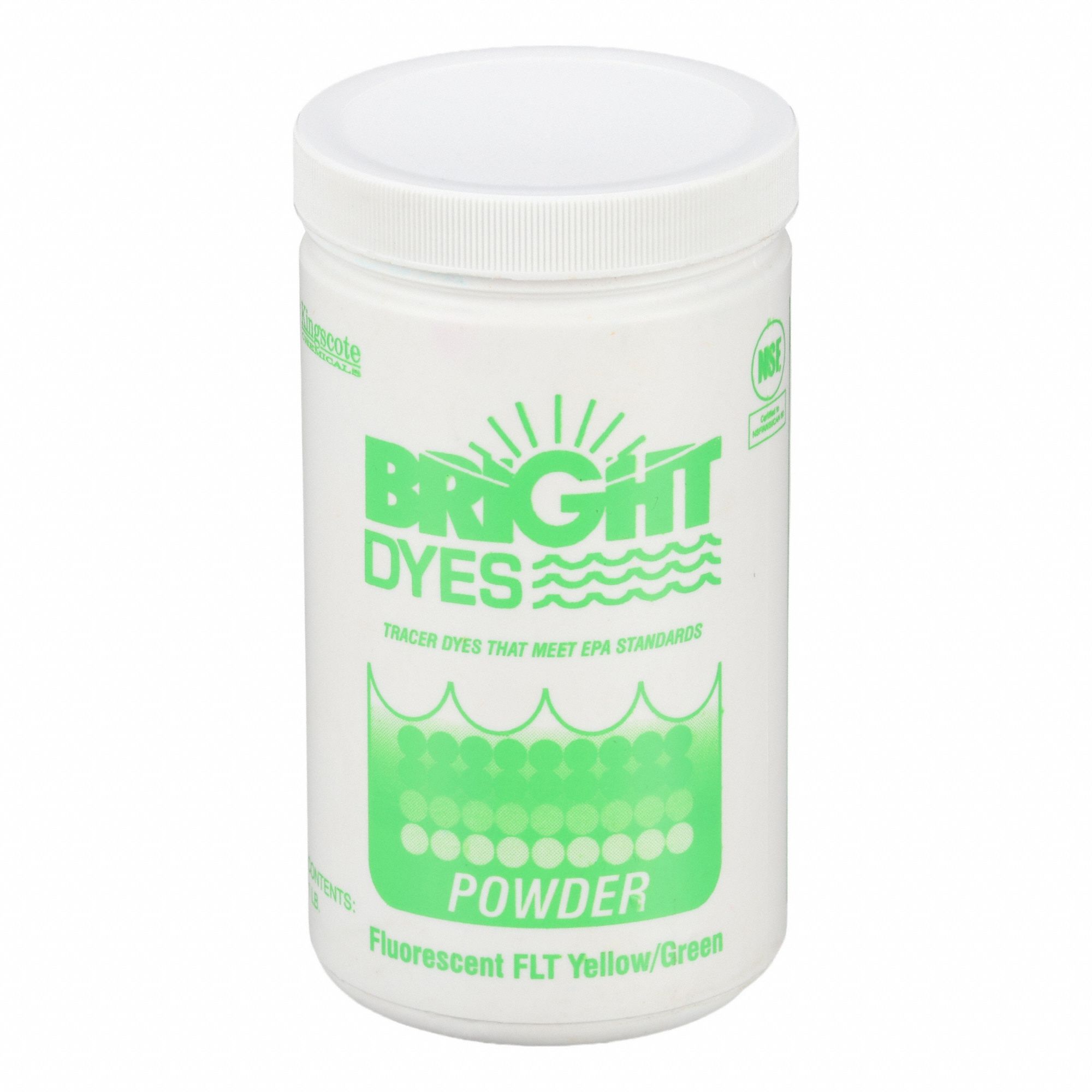 Water Tracer Dye: Green/Yellow, 1, 200, 000 gal (Light Visual)/120, 000 gal (Strong Visual)