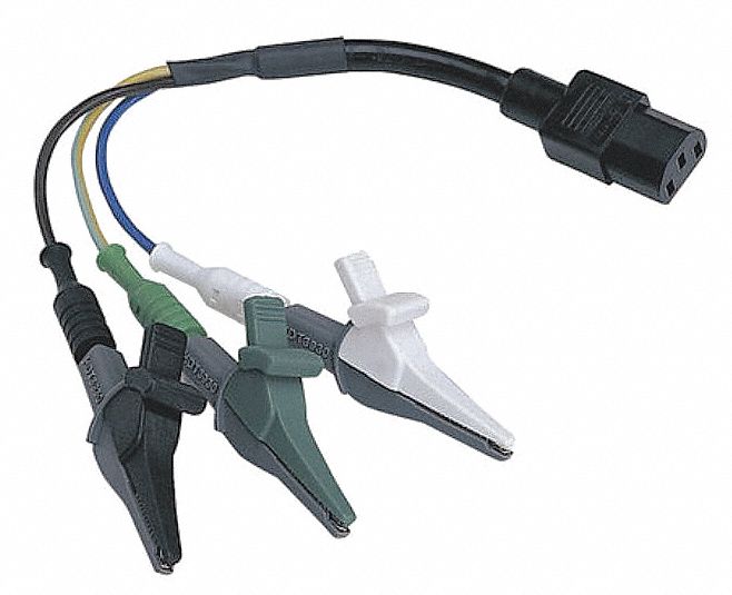 Lighting Circuit Adapter: Alligator Clip Adapter, 1PA27/9TE53, 5-20, SureTest, Ideal