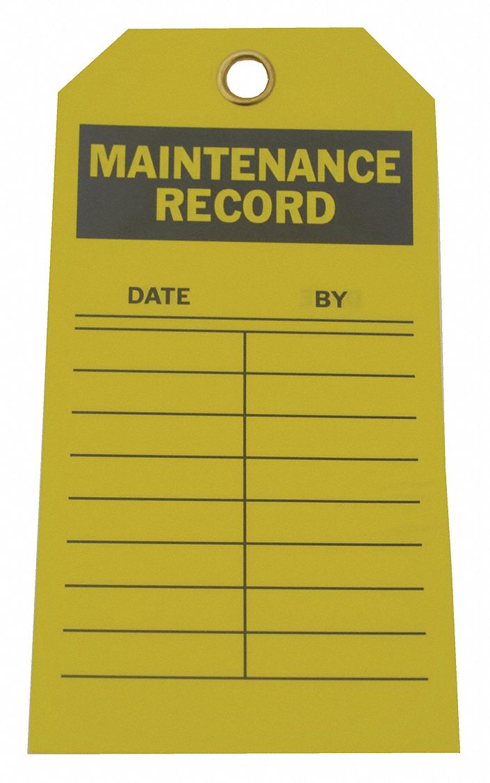 Tag Yellow Polyester 5-3/4inH 3inW PK10
