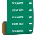 Seal Water Adhesive Pipe Markers on a Roll