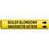 Boiler Blowdown Snap-On Pipe Markers