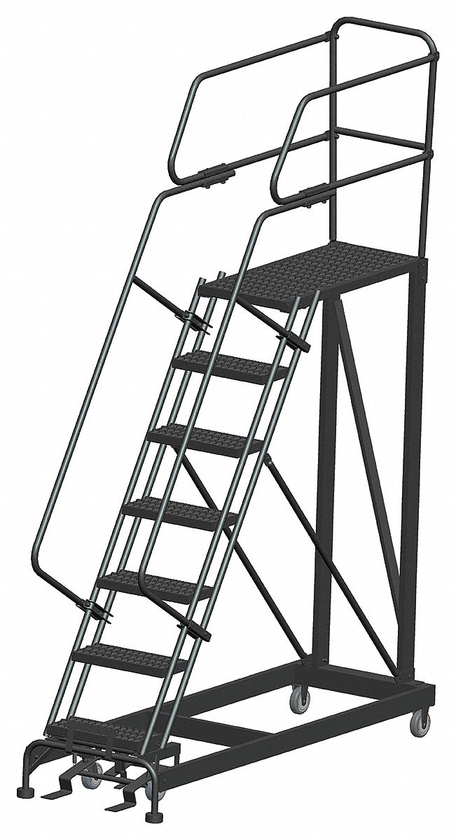 MOBILE WORK PLATFORM, 5.8 FT MAX PLATFORM H, 24 IN X 36 IN, 800 LB MAX LOAD CAPACITY