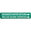 Deionized Water Return Snap-On Pipe Markers