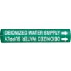 Deionized Water Supply Snap-On Pipe Markers
