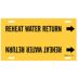 Reheat Water Return Strap-On Pipe Markers