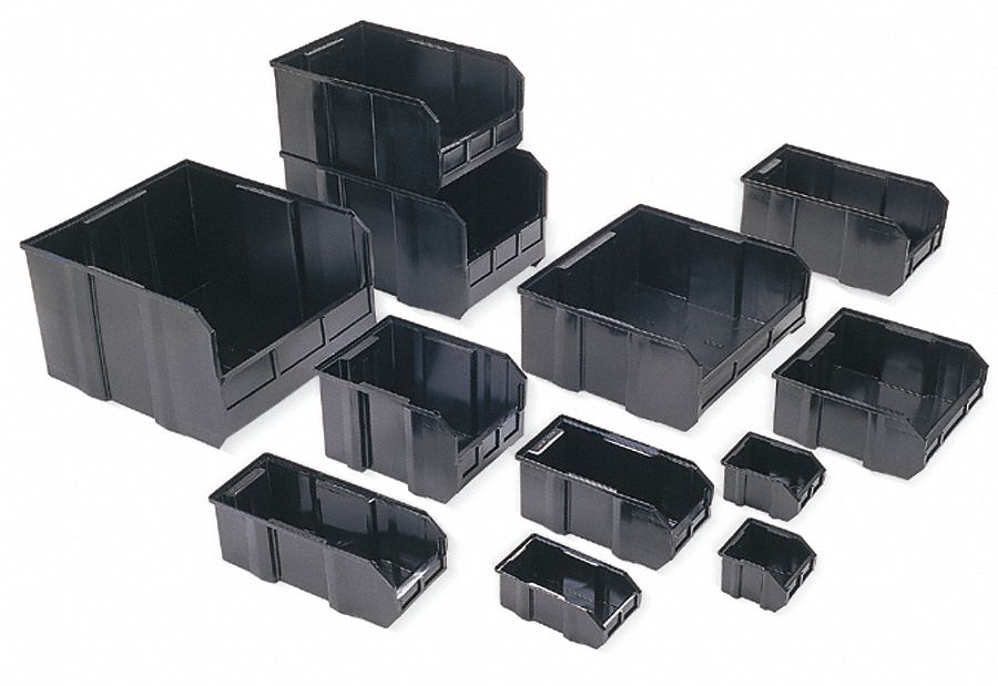 8CK02 - Bin Divider 10 In.W Black PK6