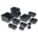 DIVIDER, 4¾ IN X 2⅞ IN, ELECTROSTATIC DISCHARGE, BLACK, 6 PK