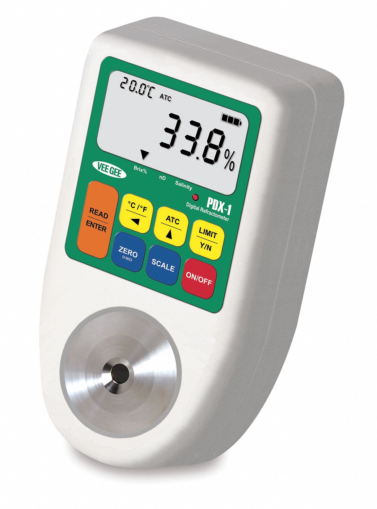 Brix, RI, NACI Digital Refractometer Grainger