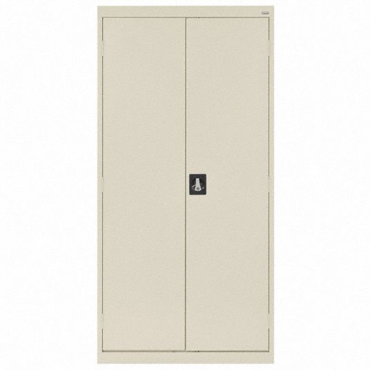 SANDUSKY, 36 in x 24 in x 72 in, Recessed Pull Handle & Keyed, Storage ...