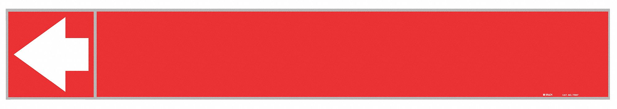 Pipe Marker: Red, White, Fits 2 1/2 to 6 in Pipe O.D., 25 Pipe Markers, With