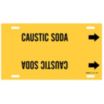 Caustic Soda Strap-On Pipe Markers