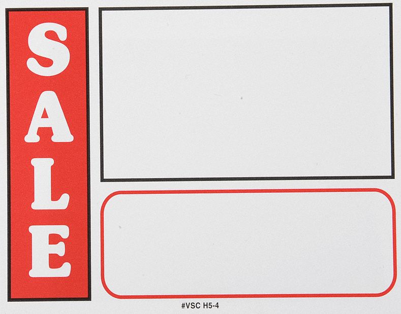 Sign Card, Sale,