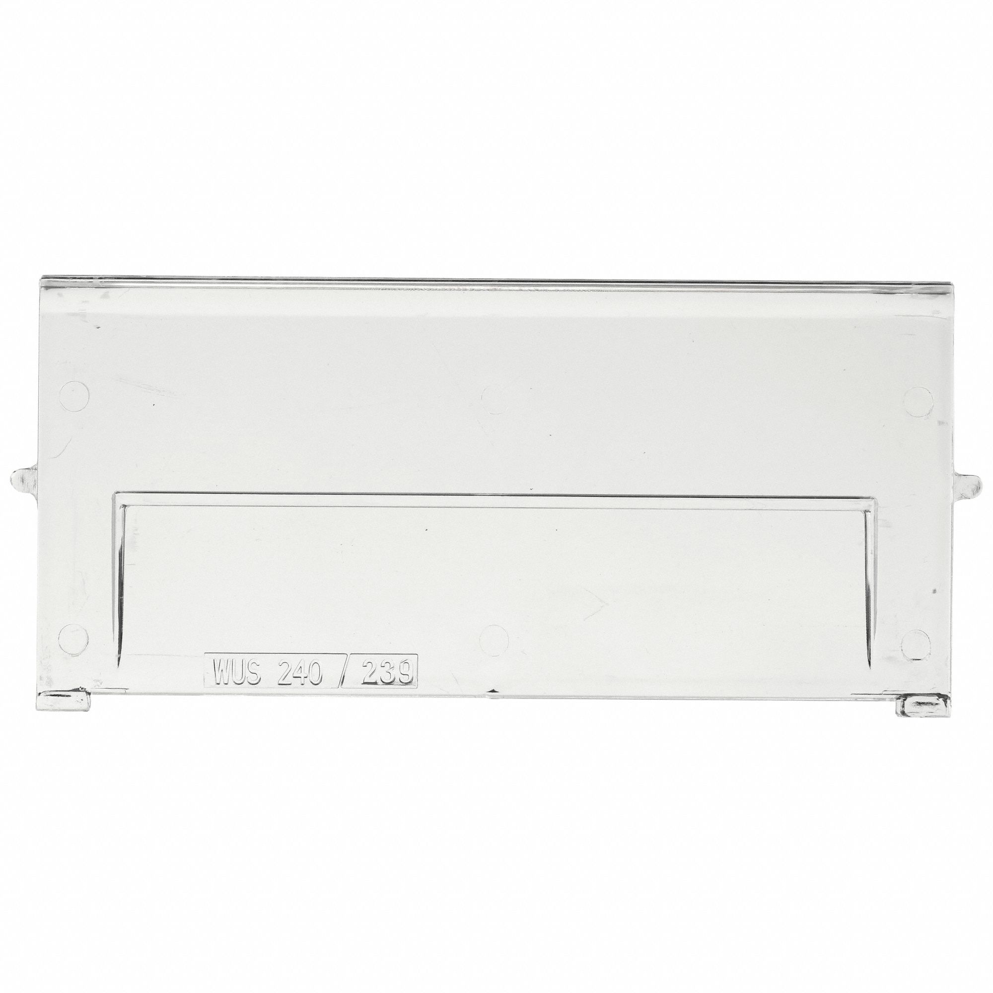 BIN WINDOW, 10 IN X 6¾ IN, FOR 6½ IN BIN W, CLEAR, POLYSTYRENE, 6 PK