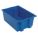 STACK AND NEST CONTAINER, 6 GALON, 19½ IN X 13½ IN X 8 IN, BLUE