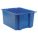 NEST AND STACK CONTAINER,23-1/2 IN,BLUE