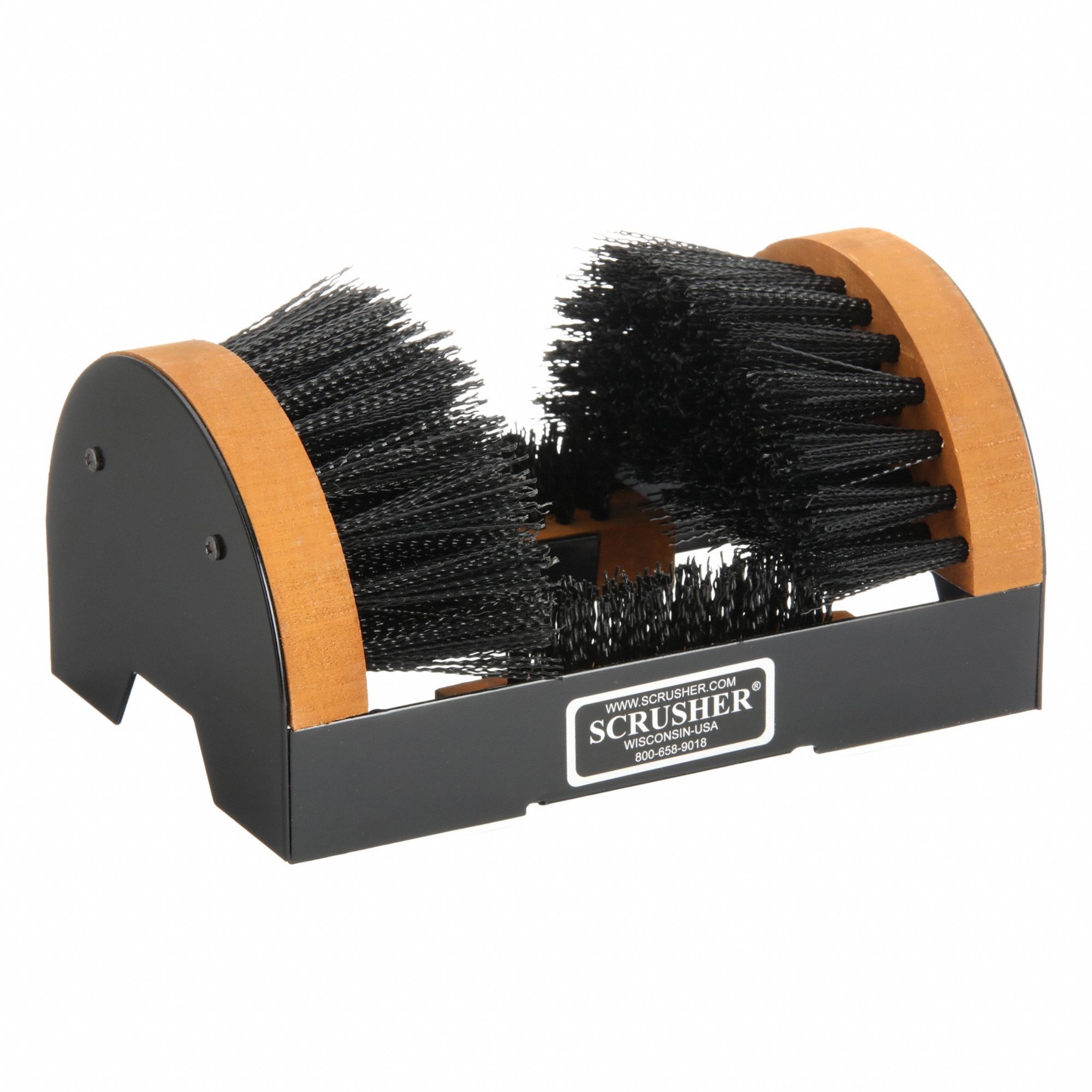 Boot Brush: H1, (2) Bottom Brushes/(2) Side Brushes, Polypropylene, Black, Frame
